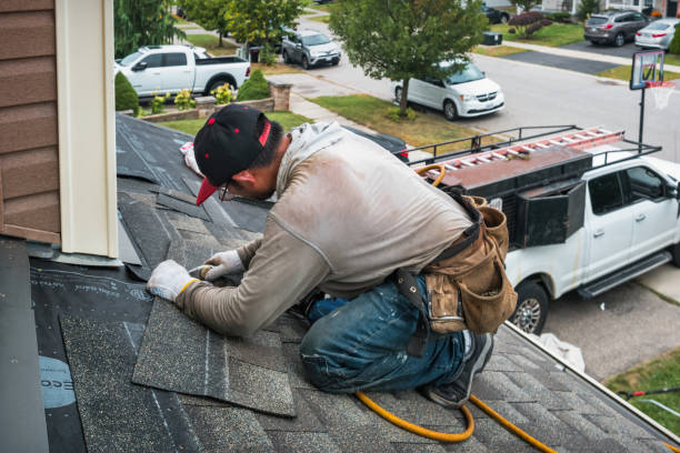 Professional Roof Replacement technician working in Maquoketa, IA